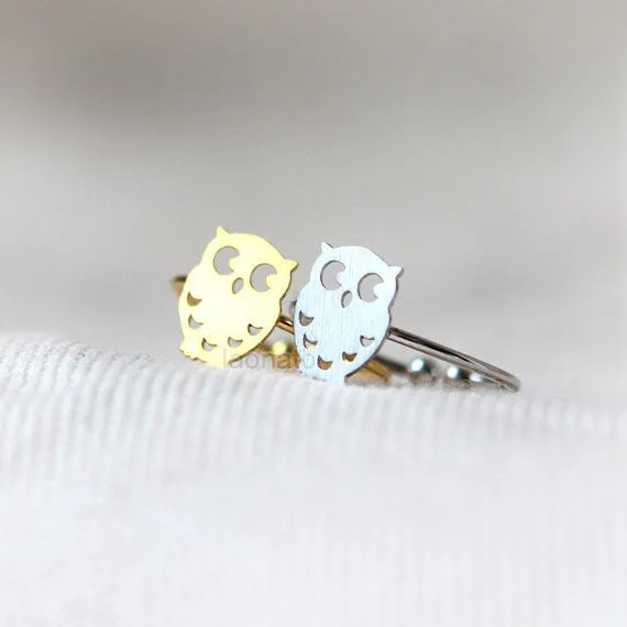 Cute Owl Ring, adjustable ring