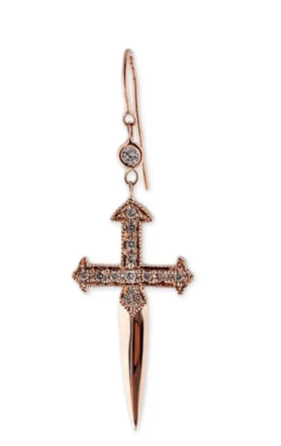 DAGGER CROSS EARRING