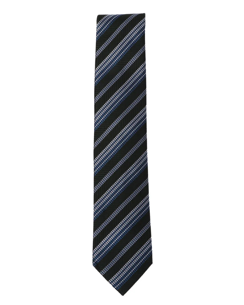 Dark Green Striped Tie