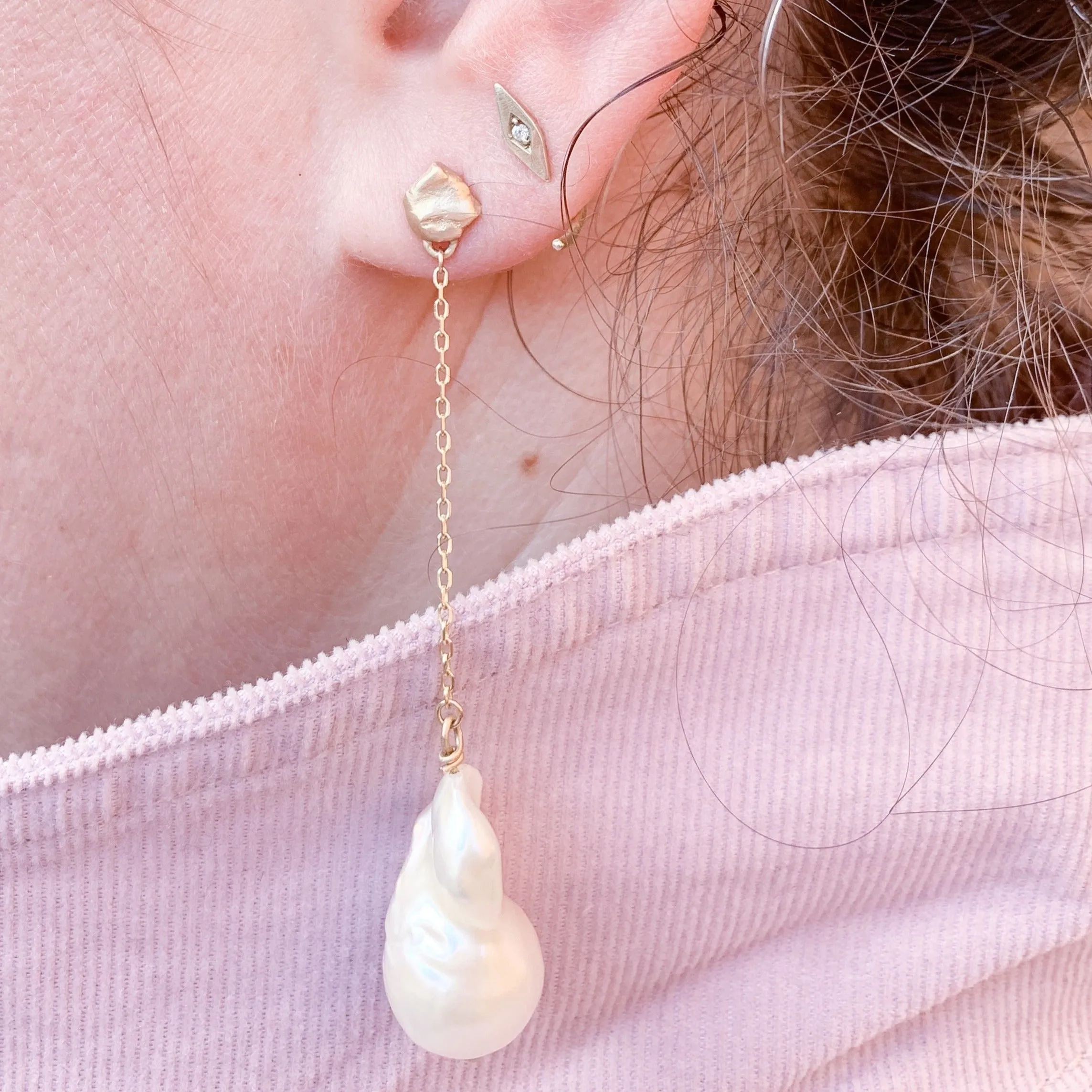 Delphine Pearl Earrings