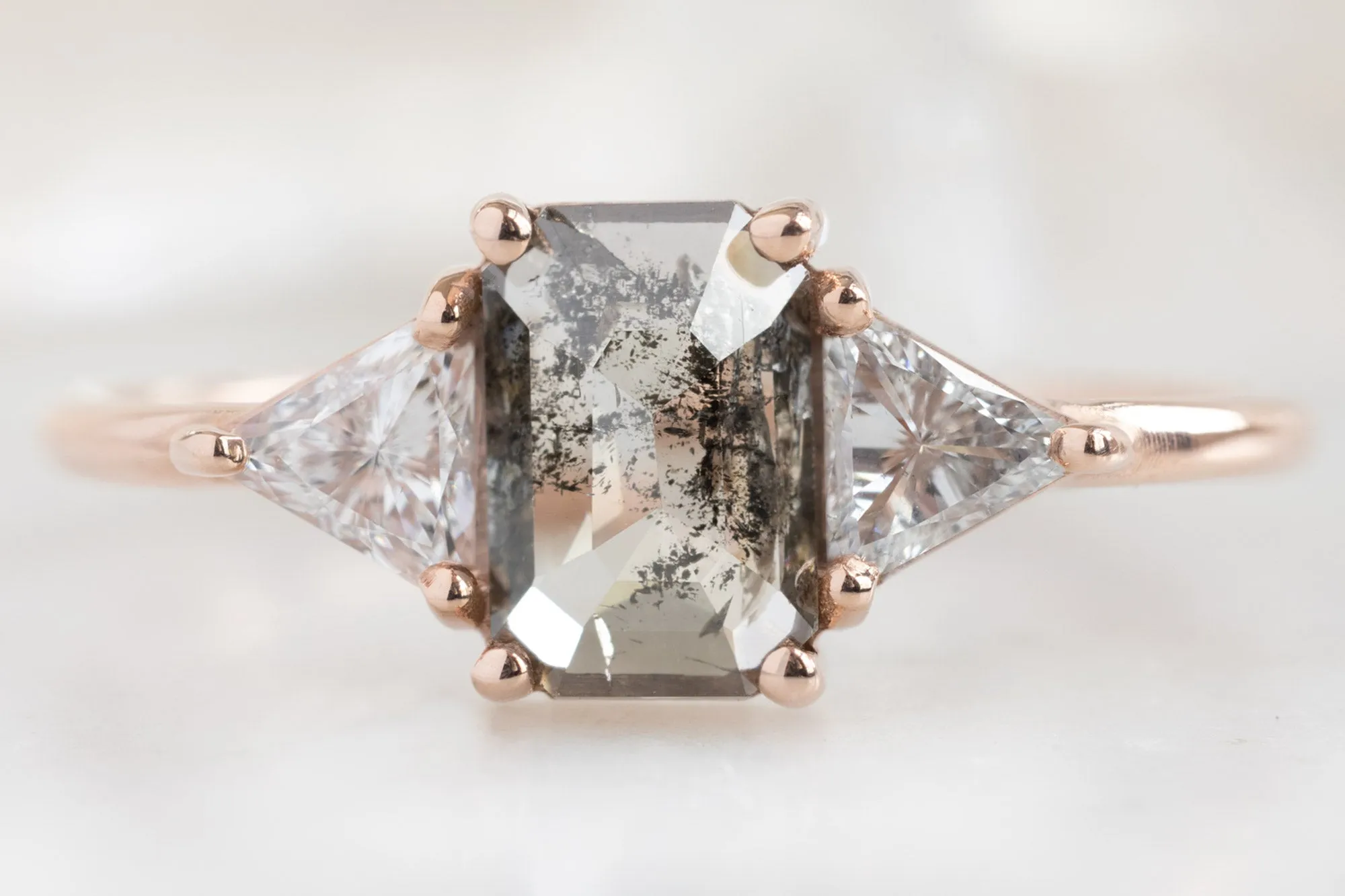 Design Your Own Custom Natural Emerald-Cut or Cushion-Cut Diamond Engagement Ring