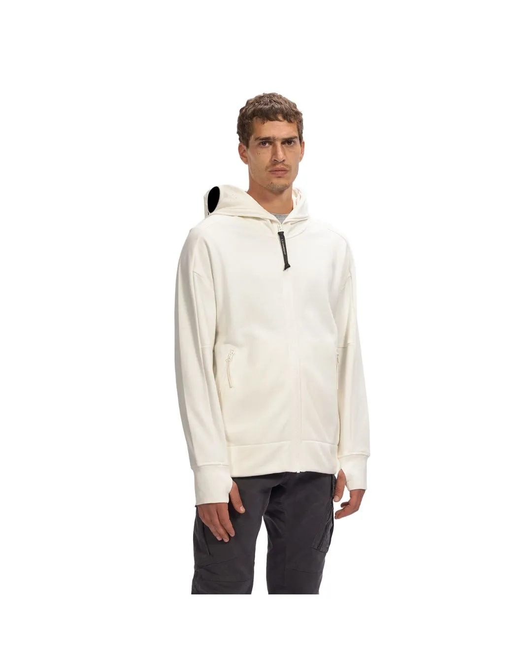 Diagonal Raised Fleece Zip