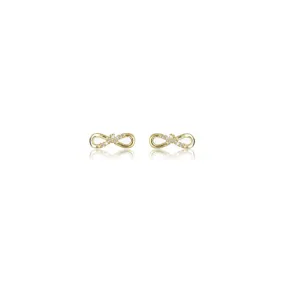 Diamonds by Georgini - Fourteen Natural Diamond Infinity Earrings Gold