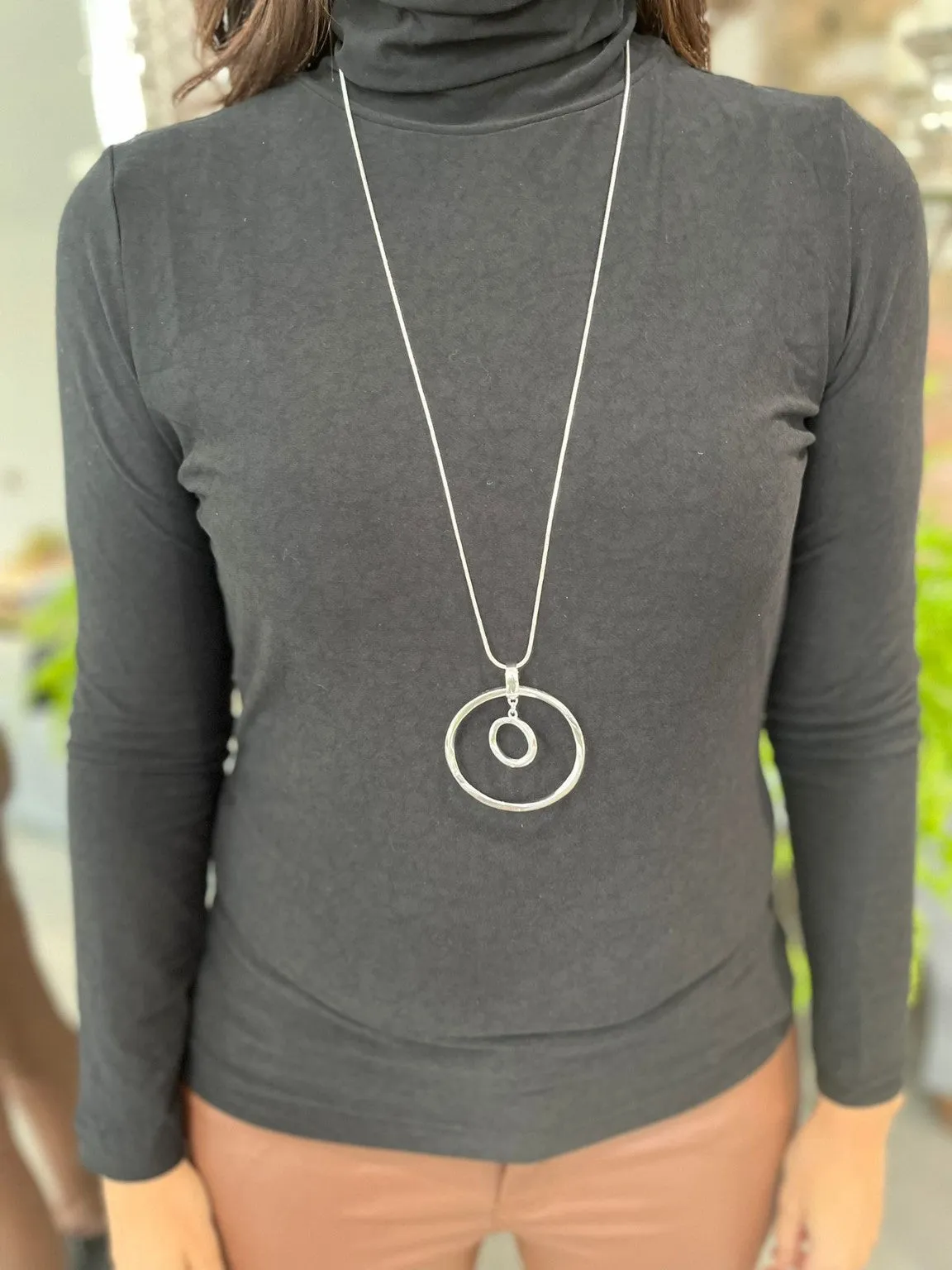 Double Circle Necklace