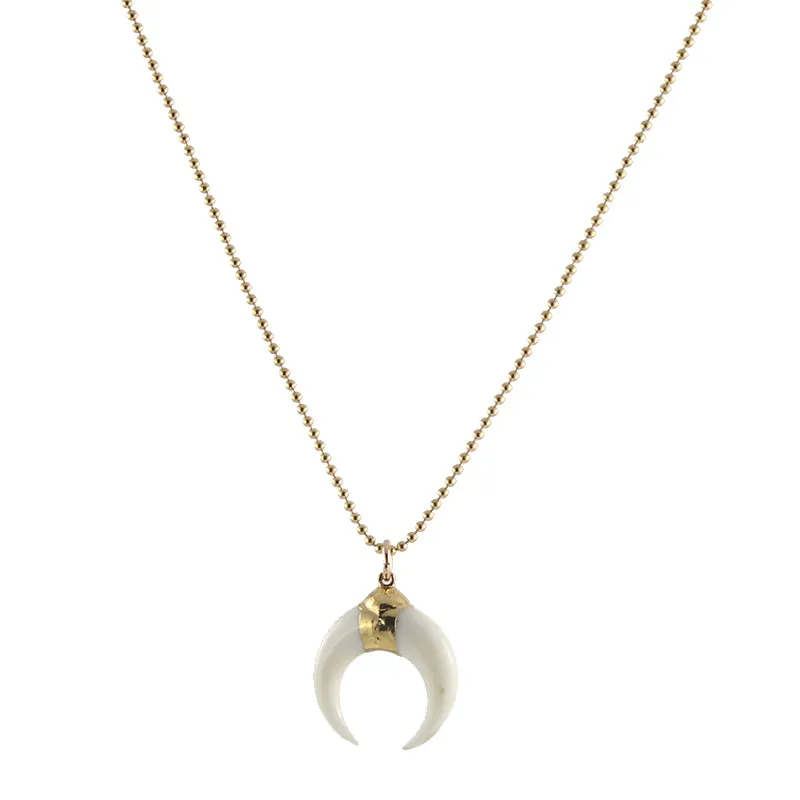 Double Horn Necklace