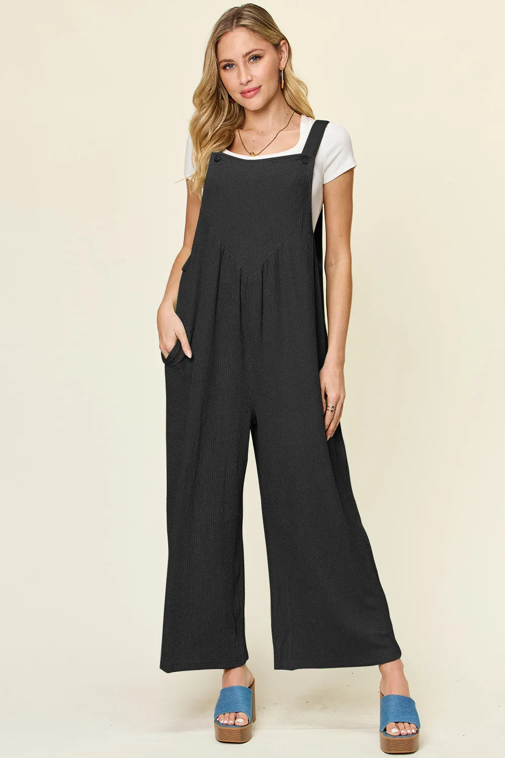 Double Take Wide Leg Overall