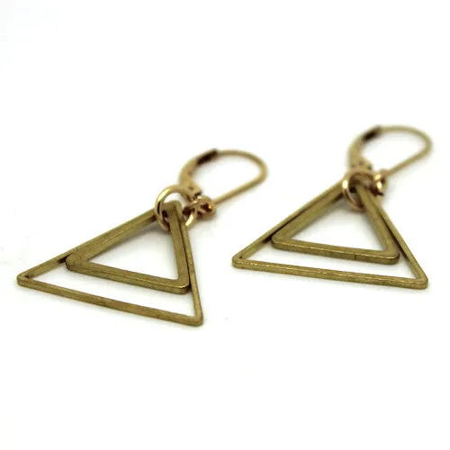 Double Triangle Earrings