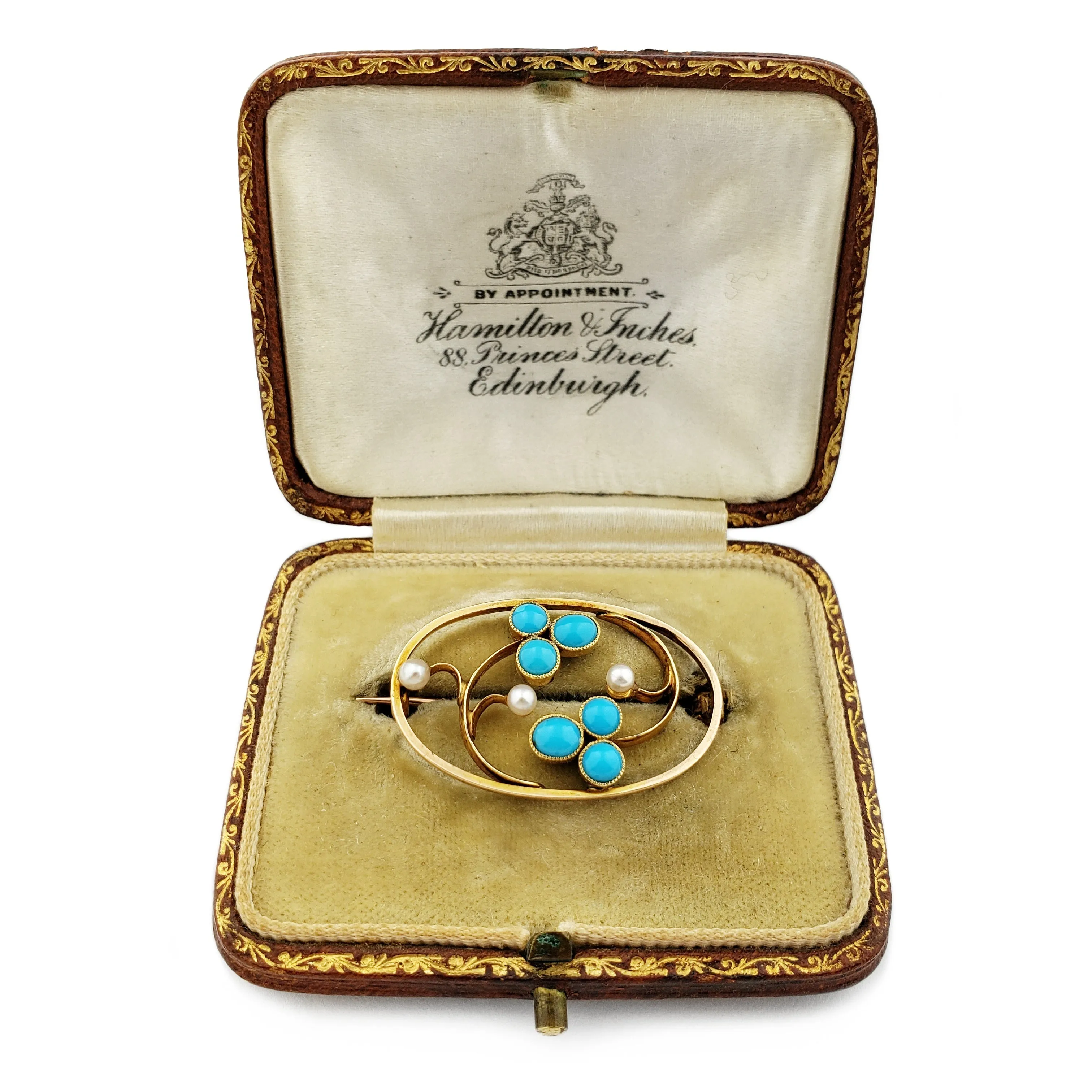 Edwardian Turquoise Brooch