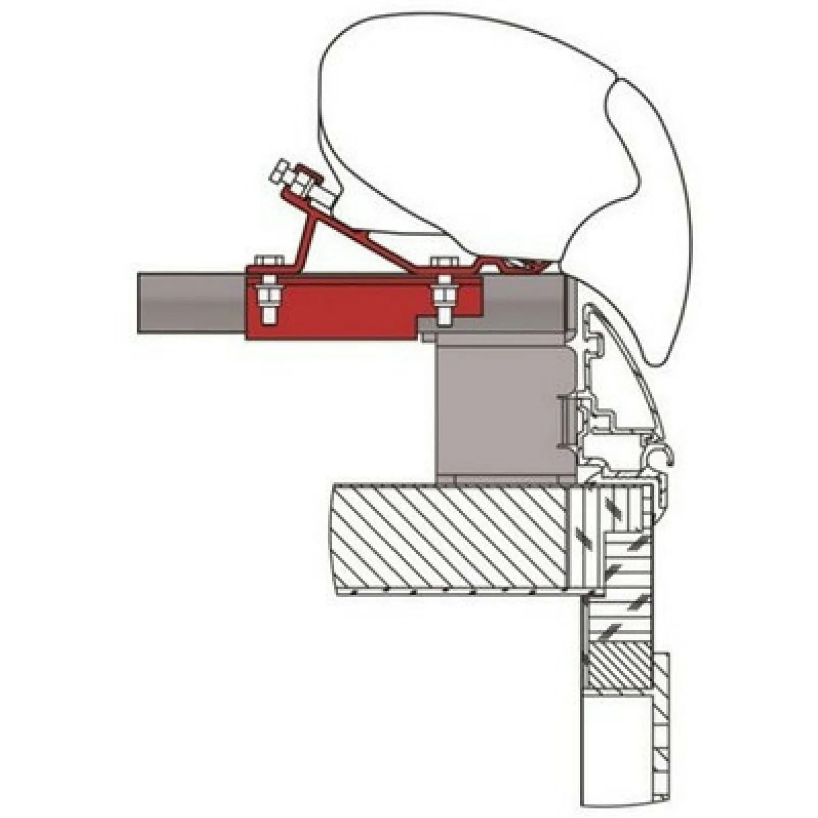 Fiamma Fendt Brillant Caravan Awning Adapter Kit