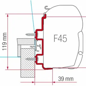 Fiamma Hymer Exsis Motorhome Awning Adapter