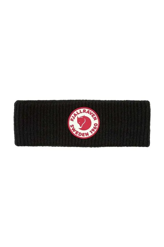 Fjallraven headband 1960 Logo black color F87082.550