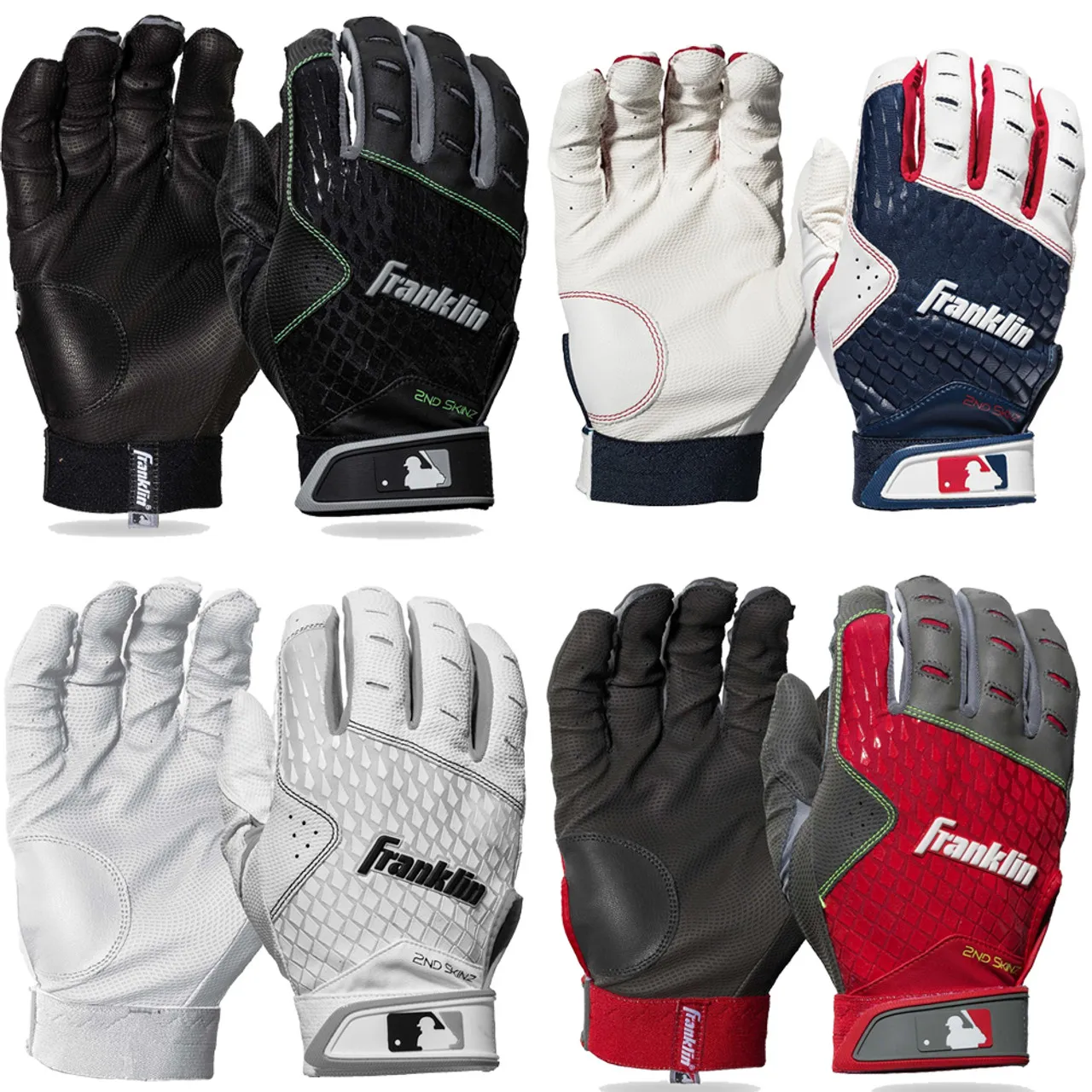 Franklin 2nd Skinz Youth Batting Gloves 21104