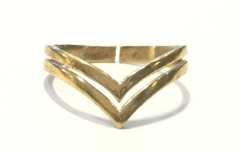 Geometric Double Triangle Ring