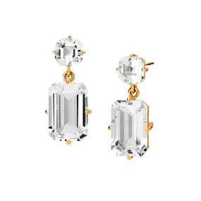 Geometrix Rectangle Gem Earrings