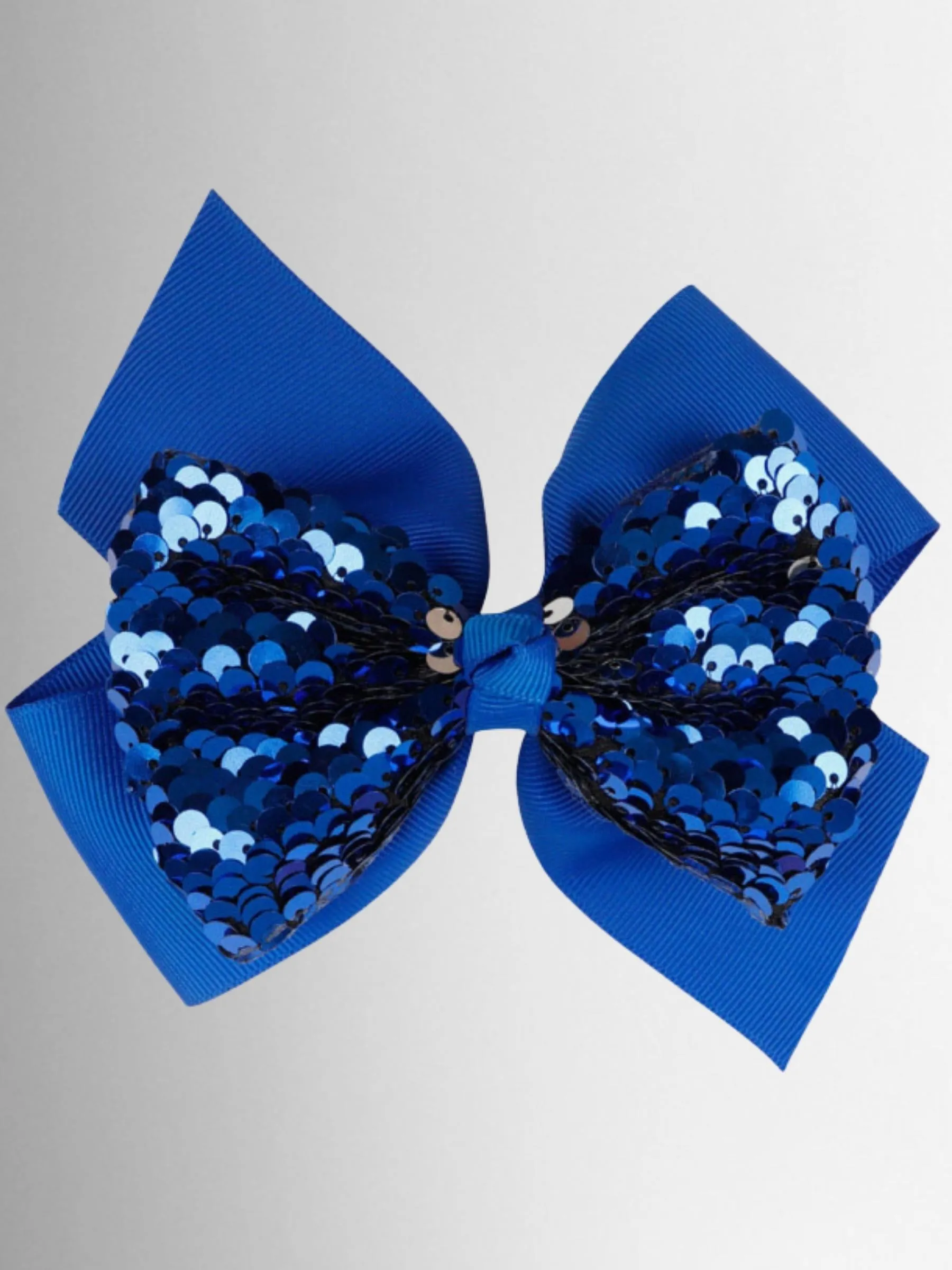 Girls 5 Sequined Bow Hair Clip (8 Color Options)