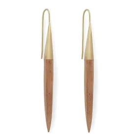 Gold Plated and Teak Quill Threaders