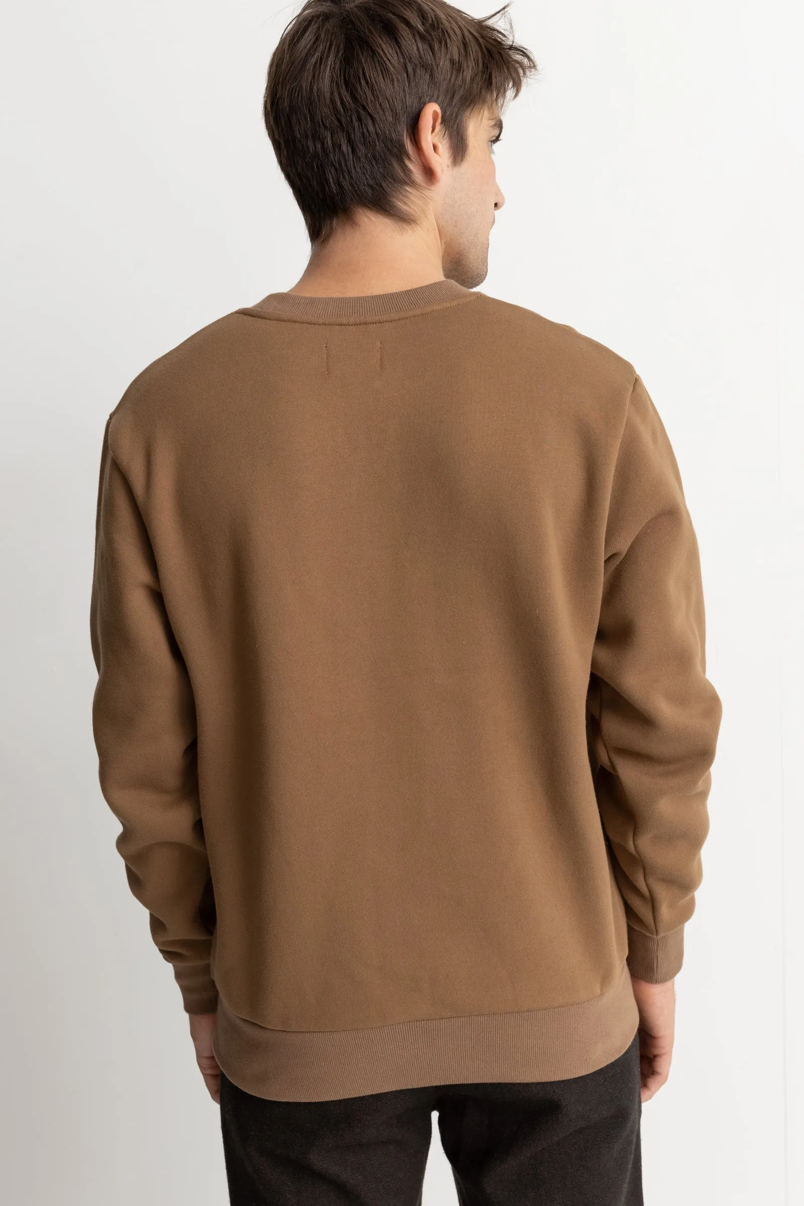 Heavyweight Fleece Crew Tobacco