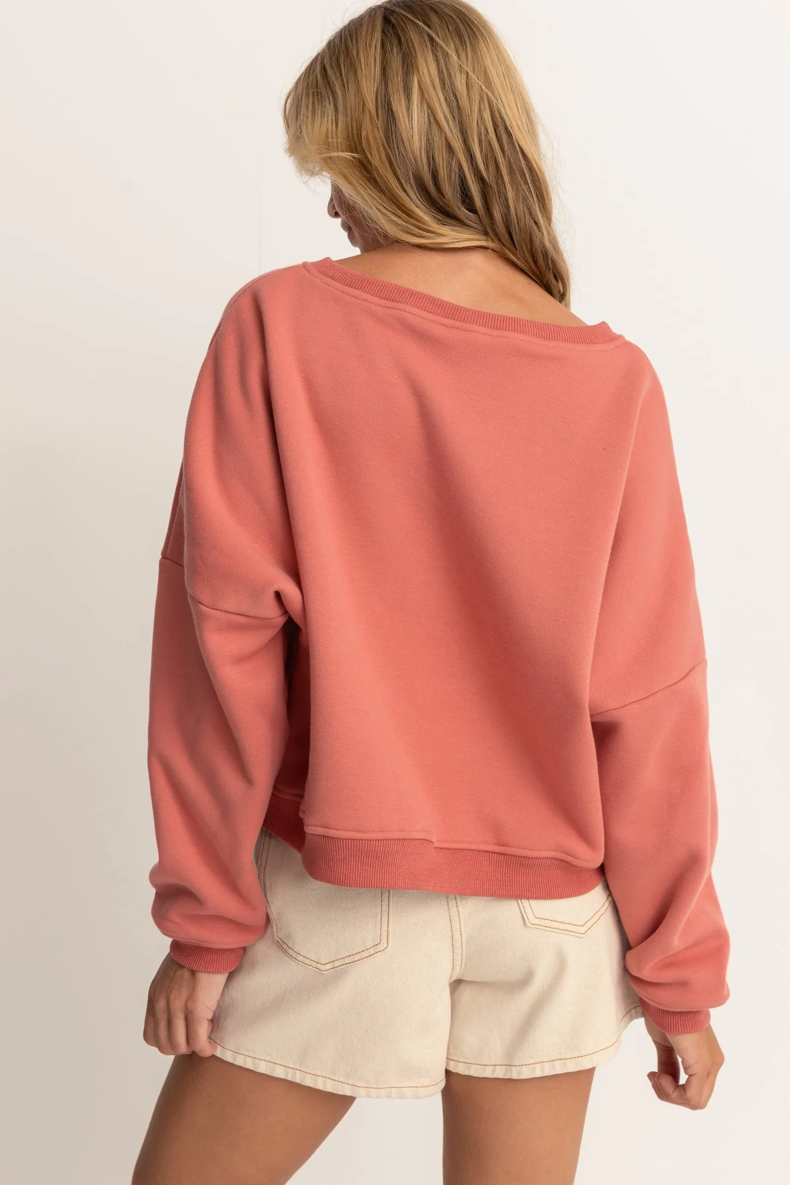 Horizon Slouch Fleece Rose