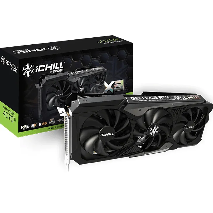 Inno3D GeForce RTX 4070 Video Graphics Card Ti iCHILL X3 12GB