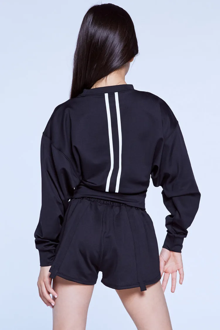 Jenna Streamline Sweatshirt Black