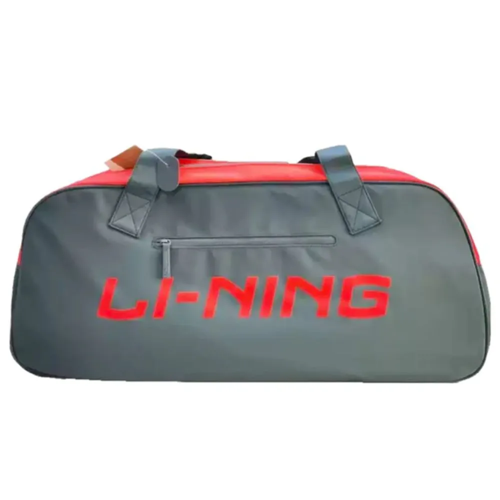 Li-Ning ABJT055 Square Badminton Kit Bag (Grey/Red)