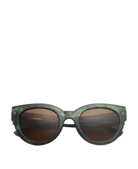 Lilly Sunglasses                             Green Marble Transparent