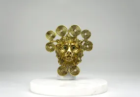 Lion Head Brooch