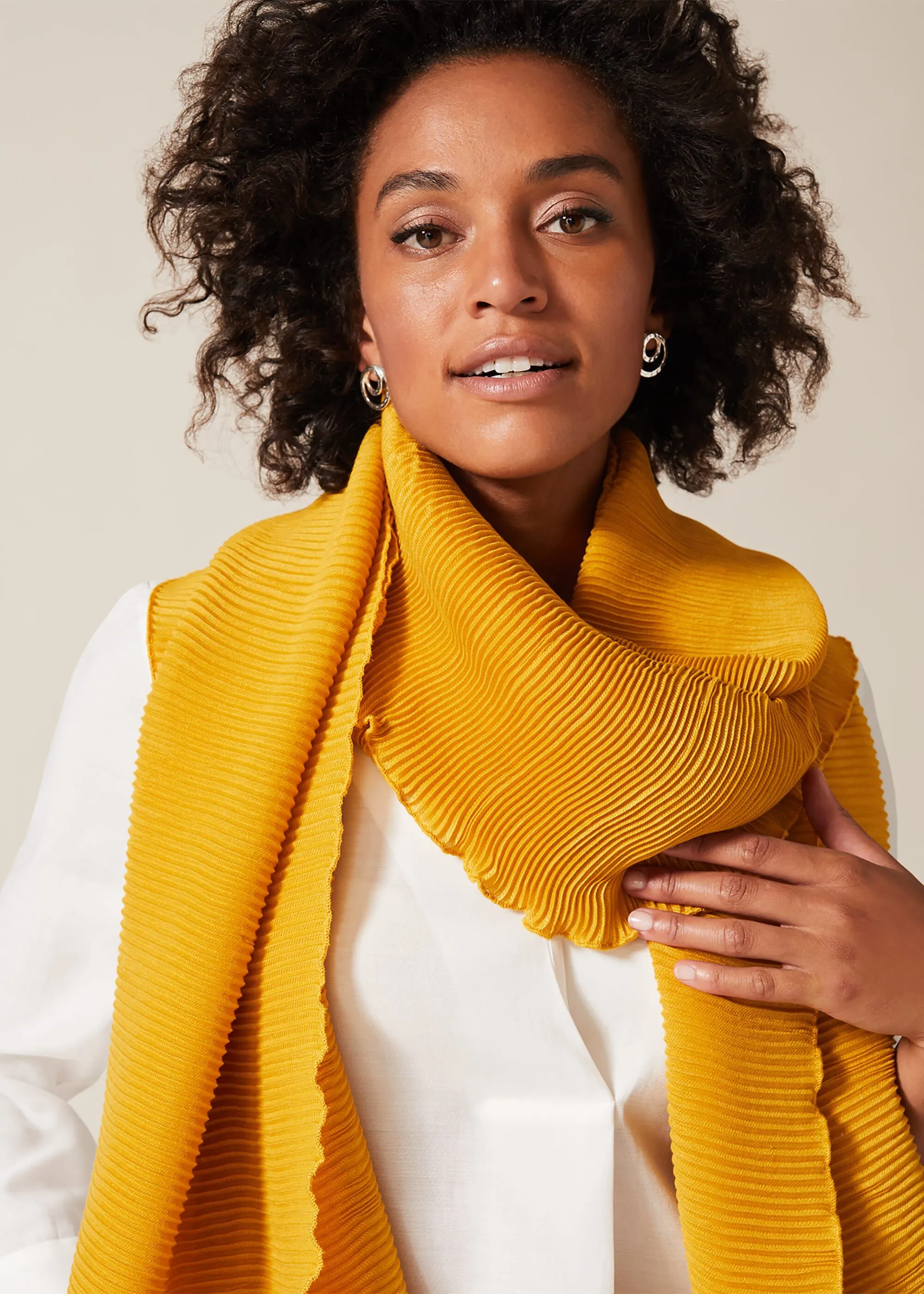 Liza Pleated Scarf