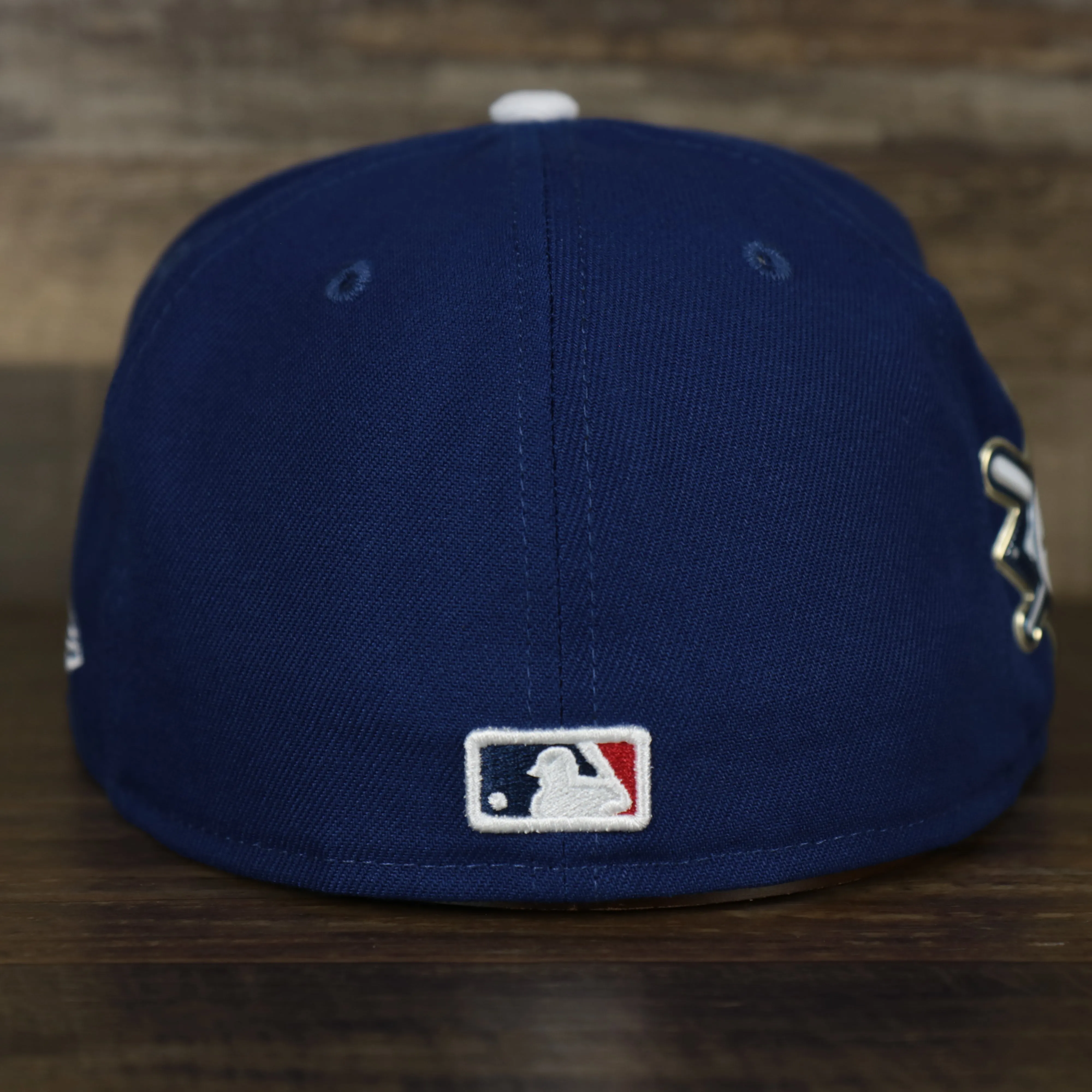 Los Angeles Dodgers Jackie Robinson Side Patch 59Fifty Black Bottom Fitted Cap | Royal Blue