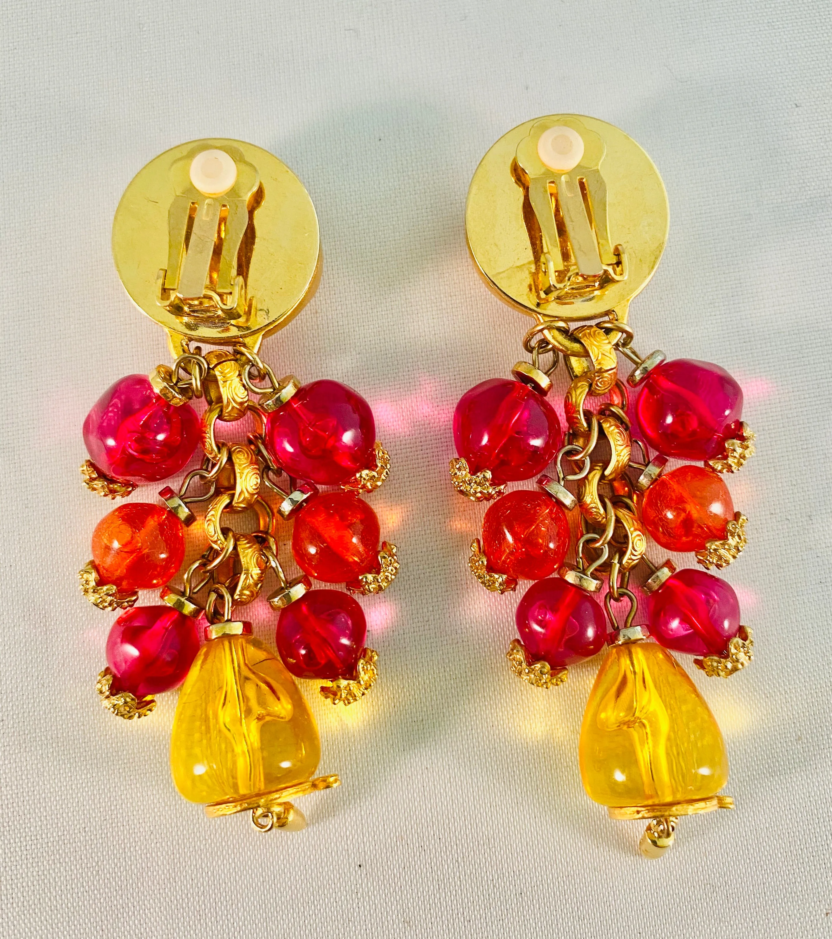 Lucite Vintage Earrings