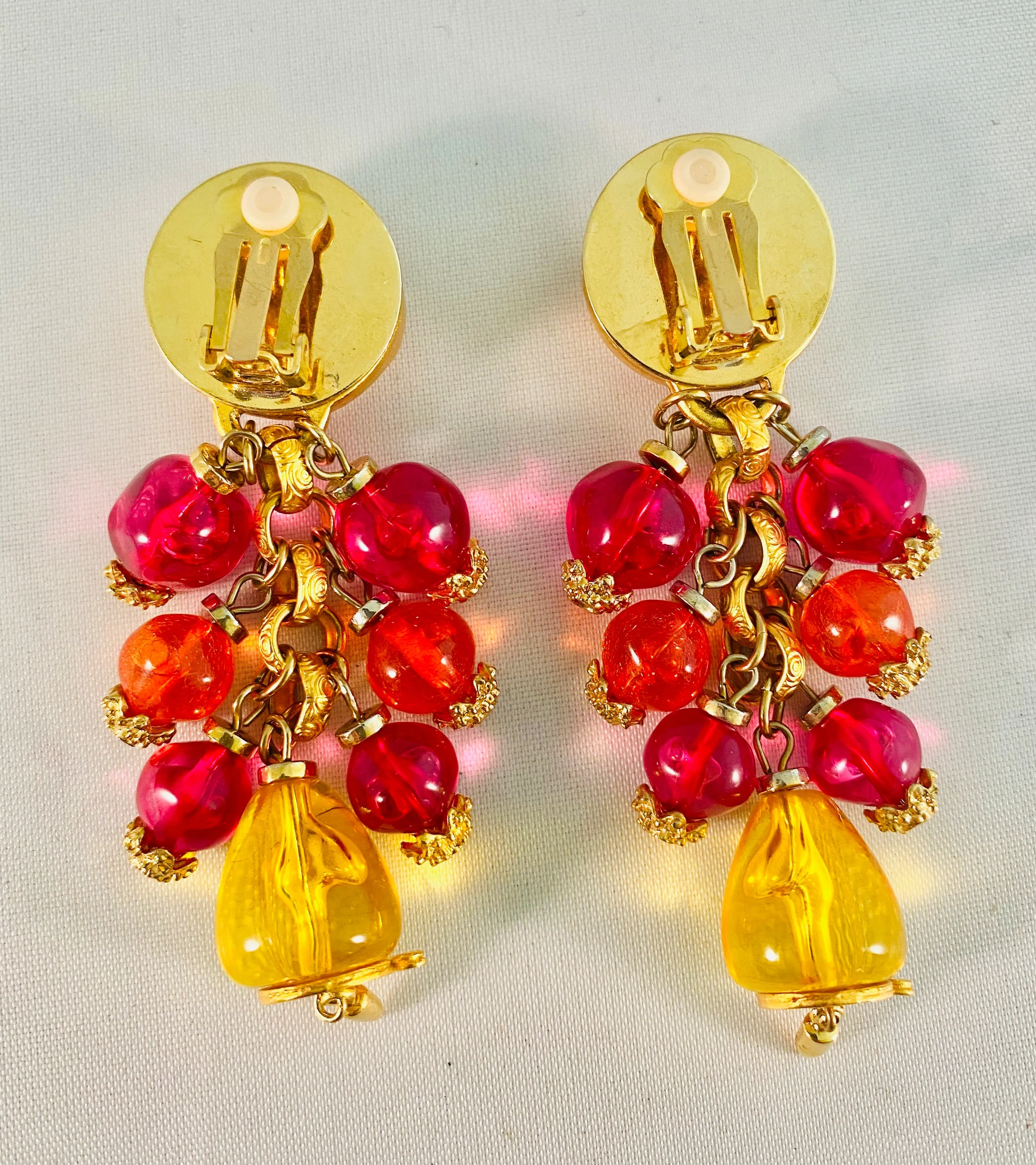 Lucite Vintage Earrings