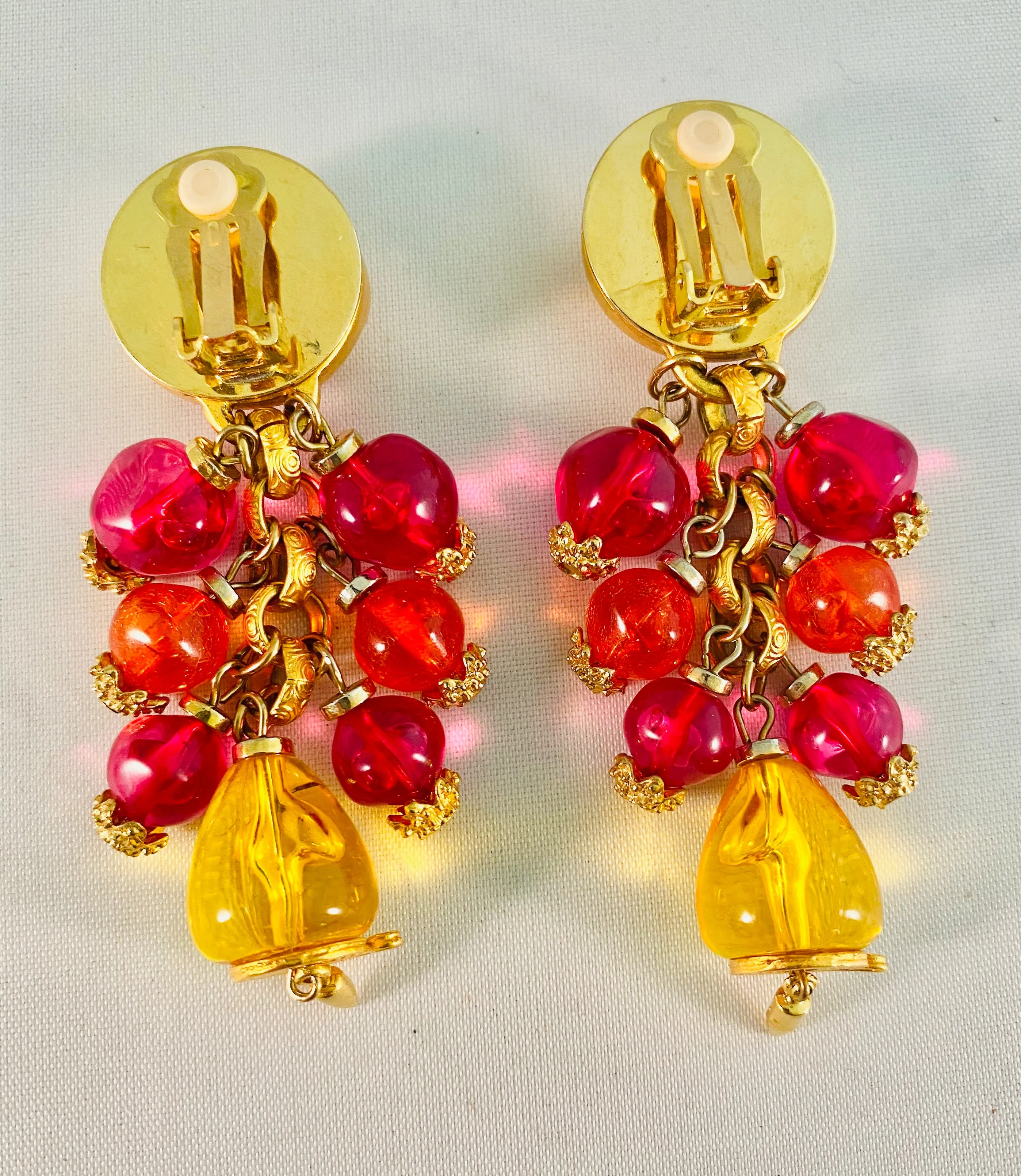 Lucite Vintage Earrings