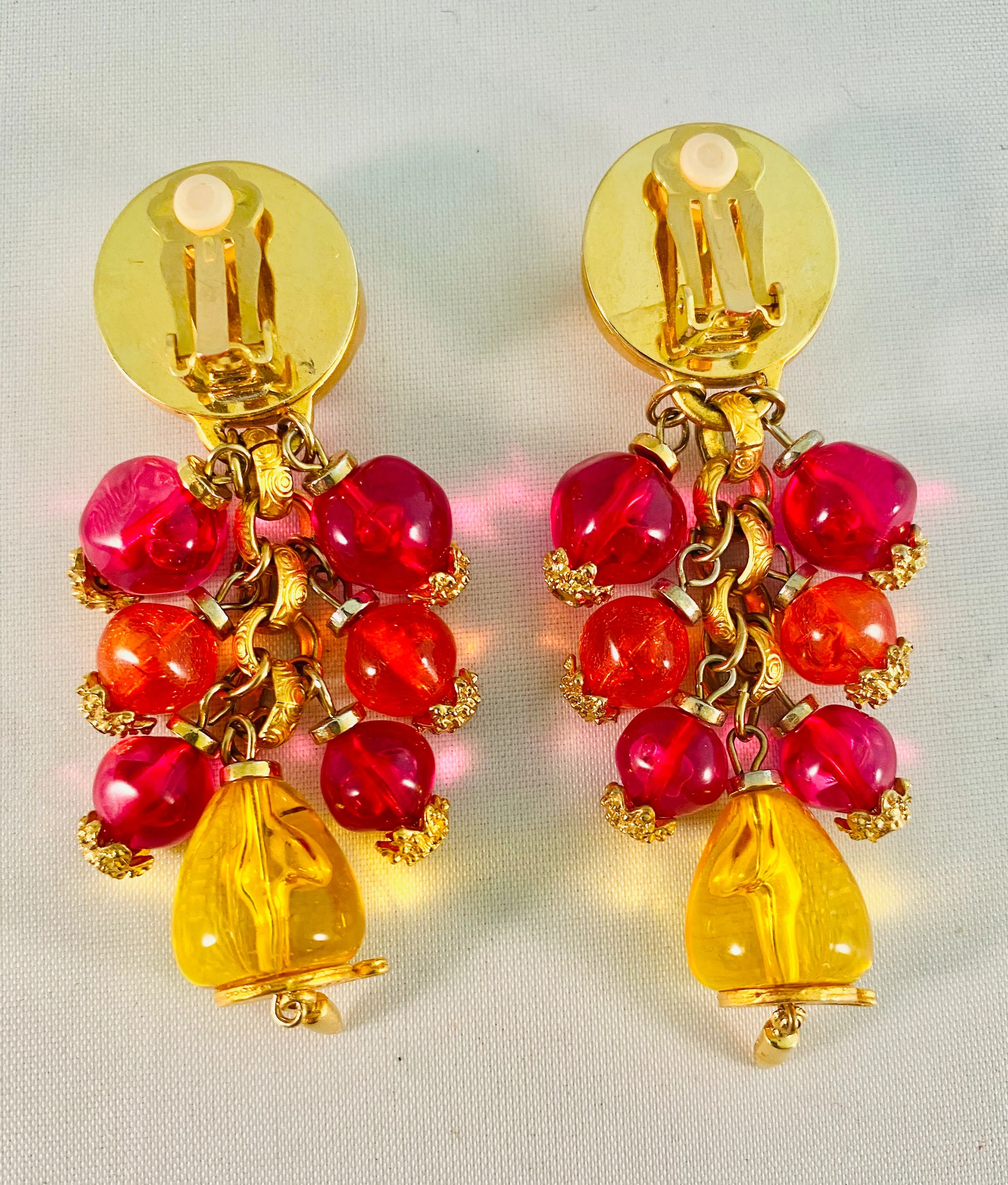 Lucite Vintage Earrings