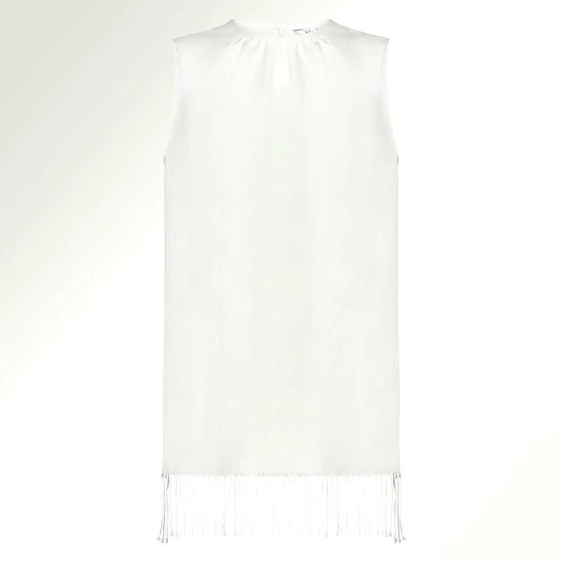 MaxMara  |Linen Sleeveless Plain Medium Tanks & Camisoles