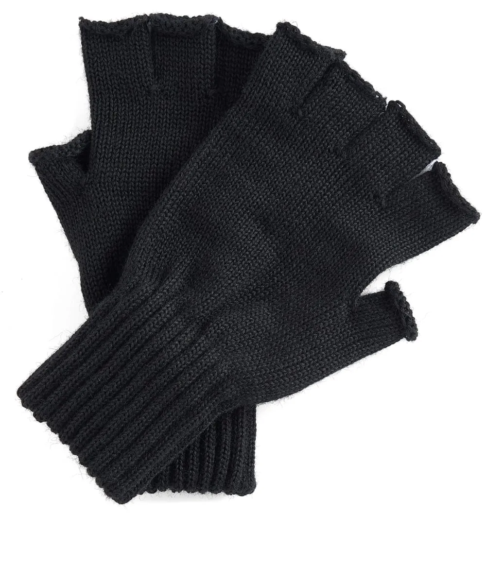 Men's Barbour Fingerless Lambswool Gloves