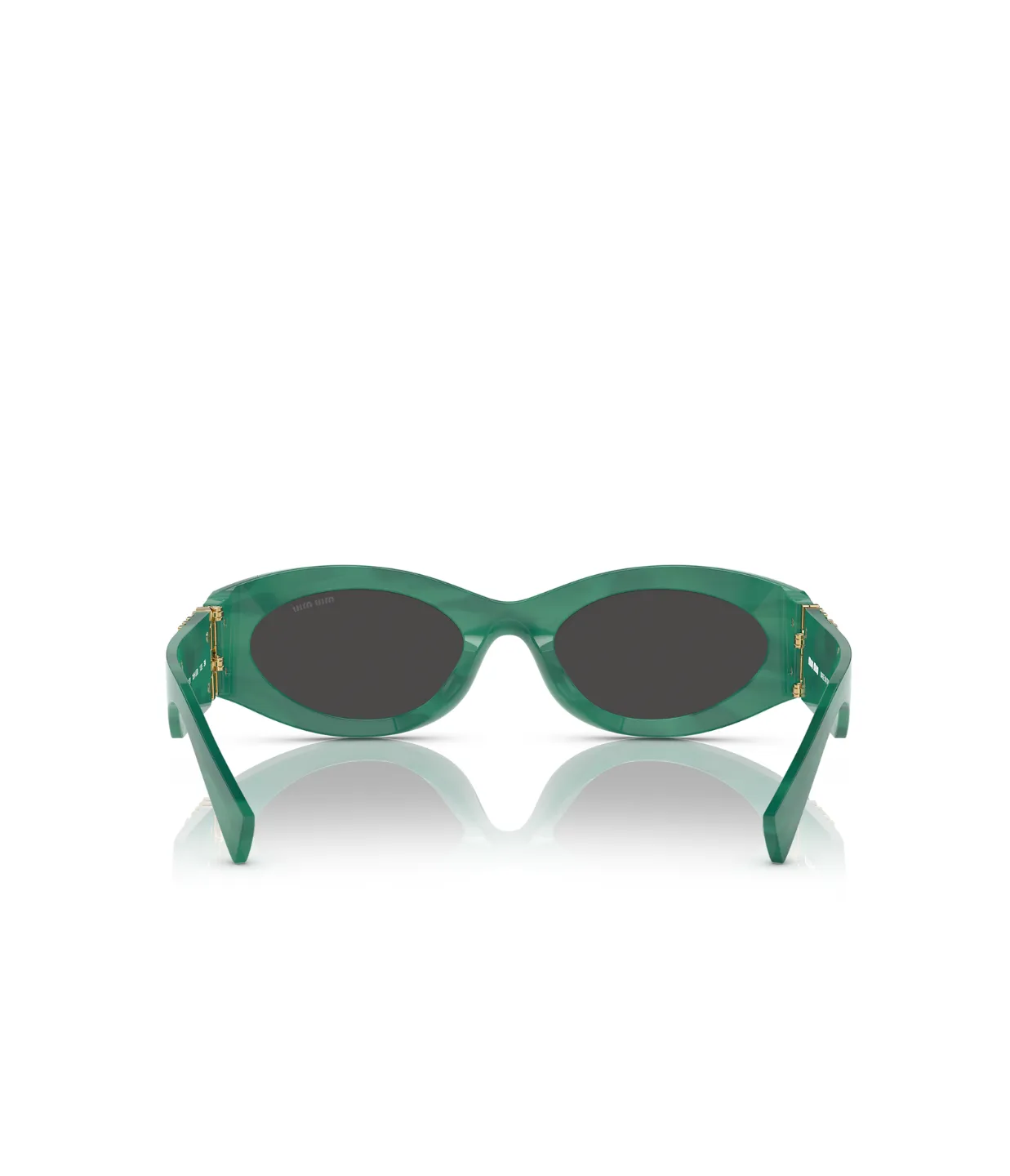 Miu Miu Oval Sunglasses in Green