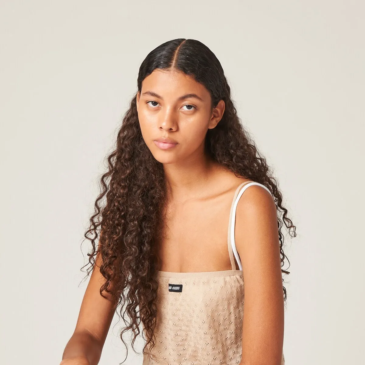 MiuMiu  |Cashmere Silk Sleeveless Plain Tanks & Camisoles