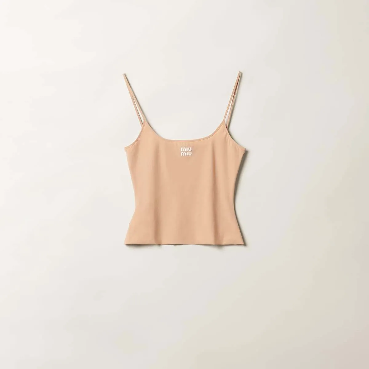 MiuMiu  |Nylon Sleeveless Plain Logo Tanks & Camisoles