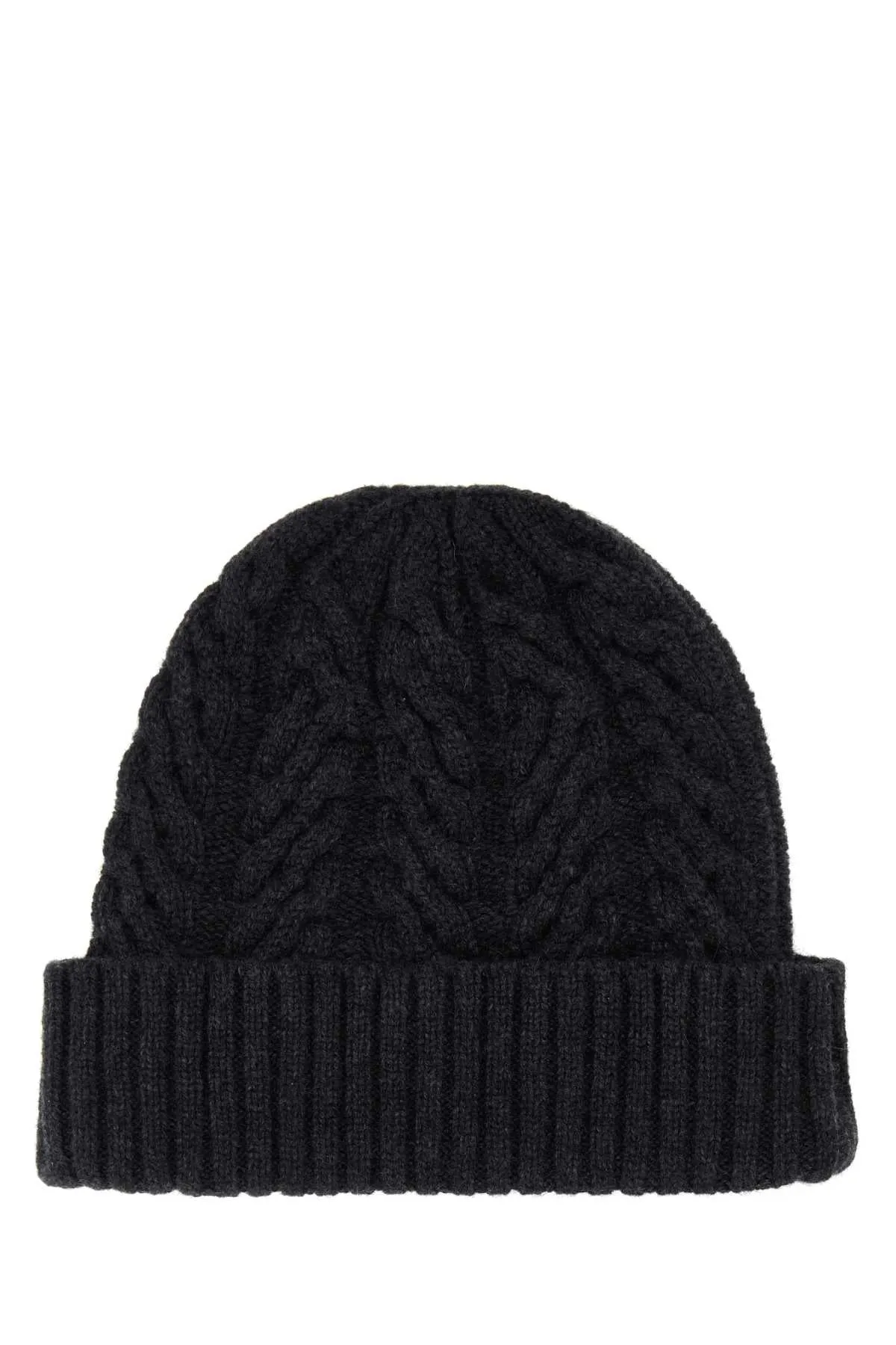 Moorer Charcoal Cashmere Beanie Hat