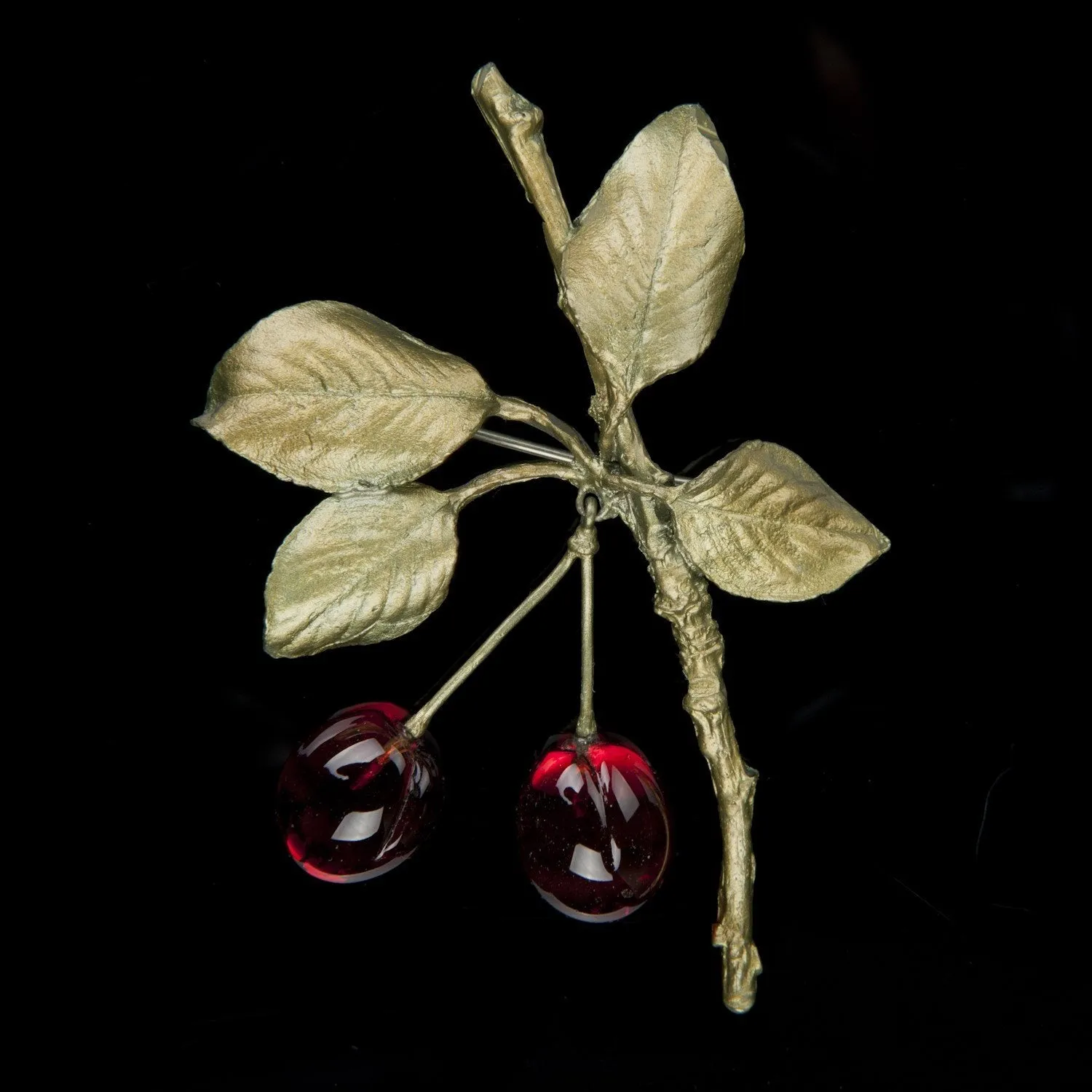 Morello Cherry Brooch