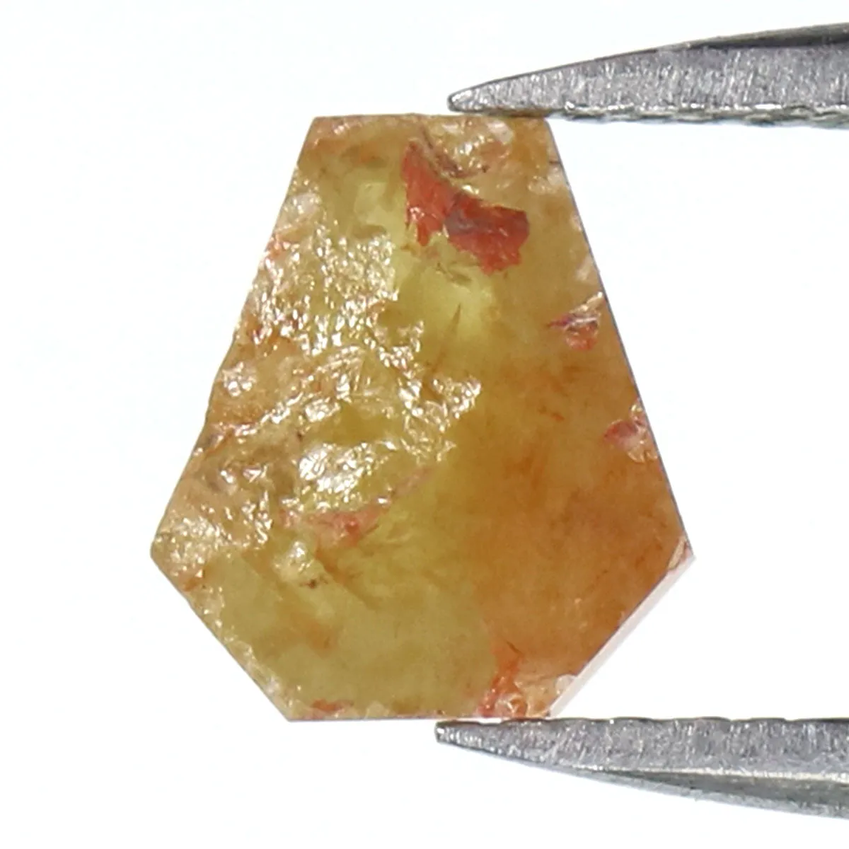 Natural Loose Coffin Yellow Color Diamond 0.81 CT 7.00 MM Coffin Shape Rose Cut Diamond L7968