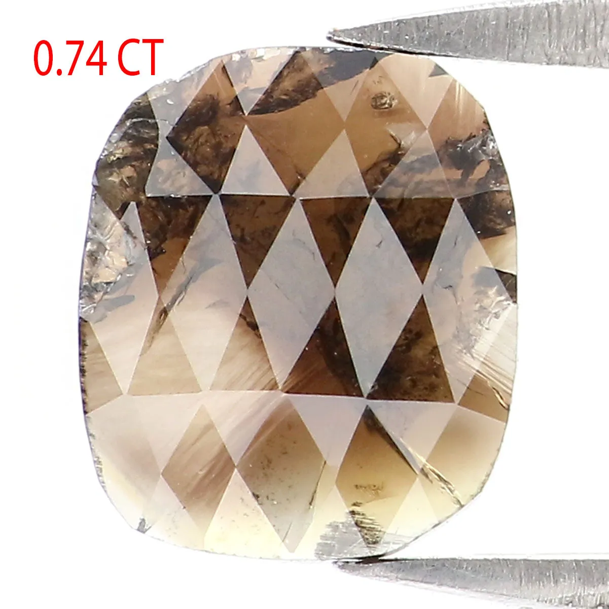 Natural Loose Cushion Brown Color Diamond 0.74 CT 7.50 MM Cushion Shape Rose Cut Diamond L6939