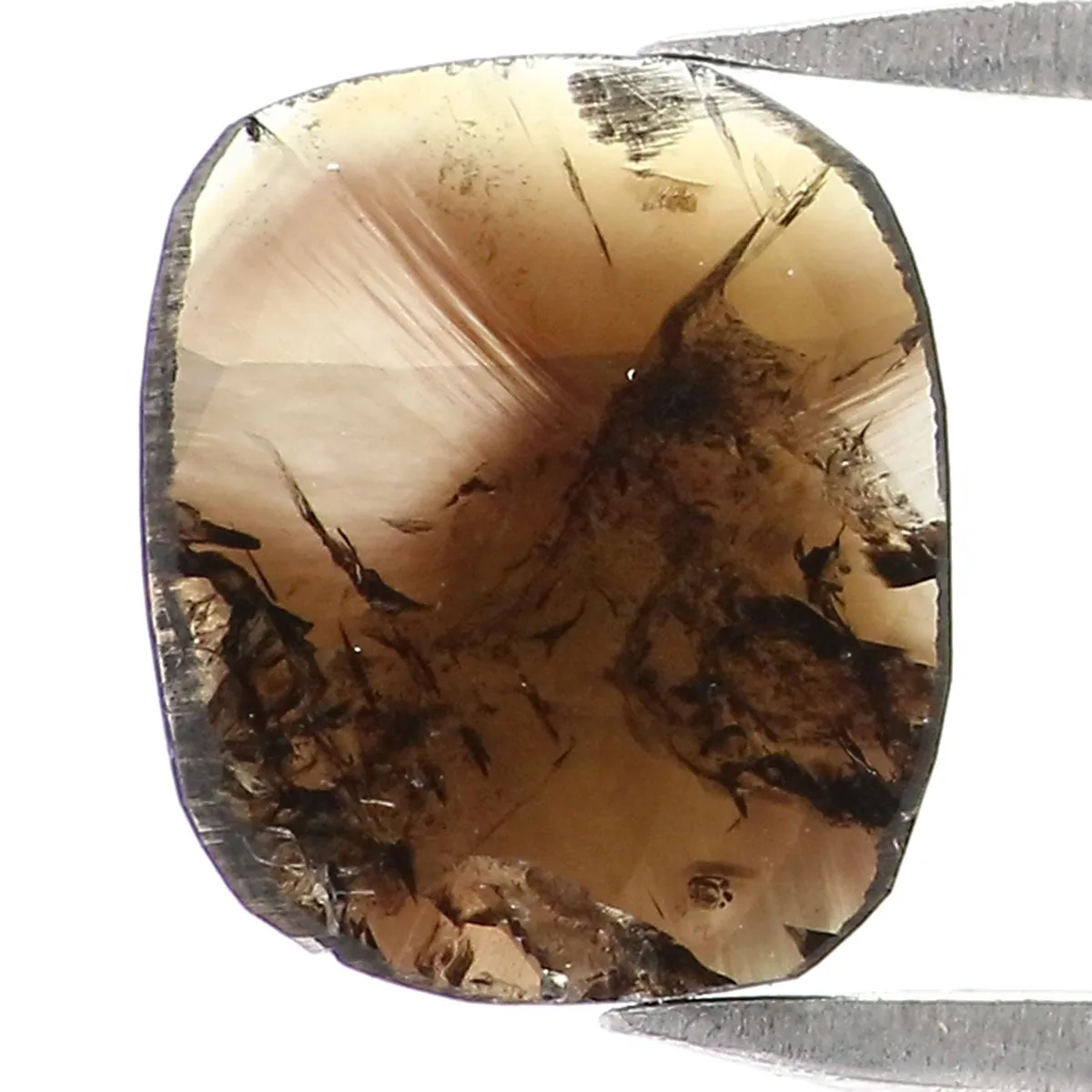 Natural Loose Cushion Brown Color Diamond 0.74 CT 7.50 MM Cushion Shape Rose Cut Diamond L6939