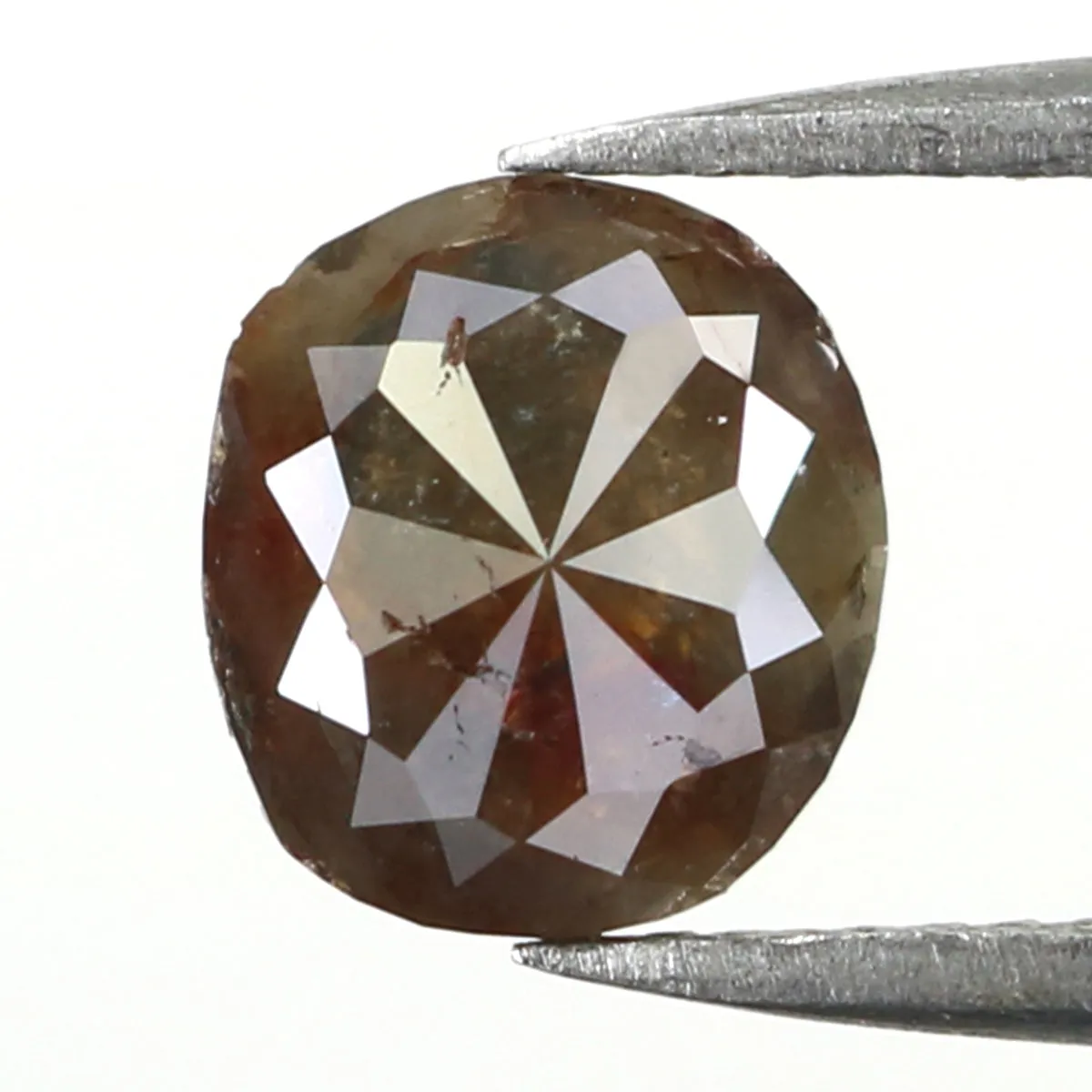 Natural Loose Cushion Brown Color Diamond 1.45 CT 7.90 MM Cushion Shape Rose Cut Diamond L7178