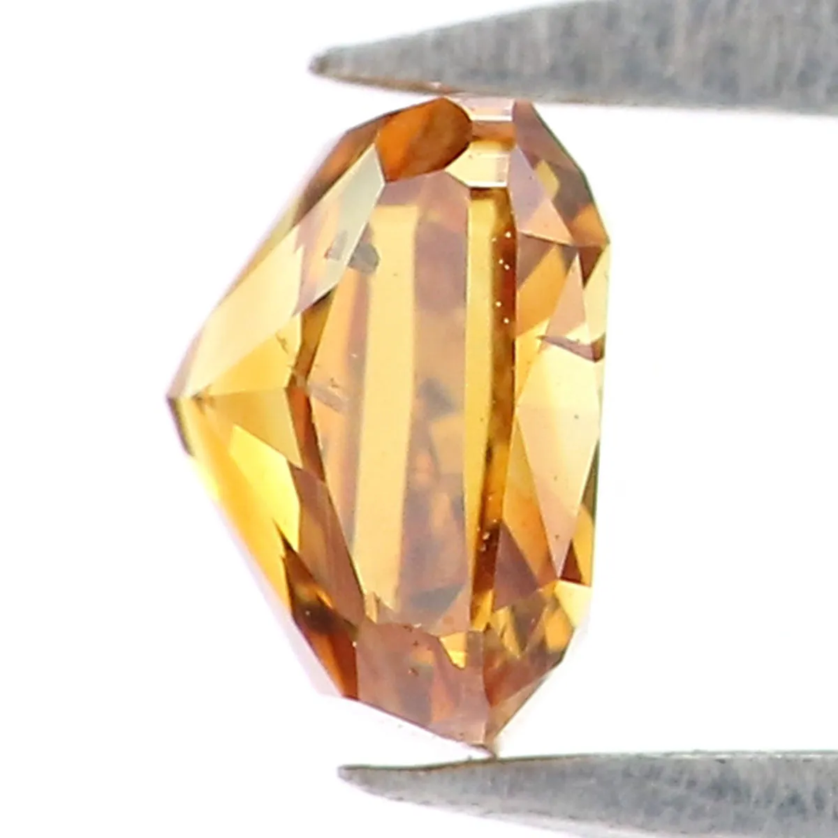 Natural Loose Cushion Diamond Yellow Brown Color 0.28 CT 3.75 MM Cushion Shape Rose Cut Diamond L8624