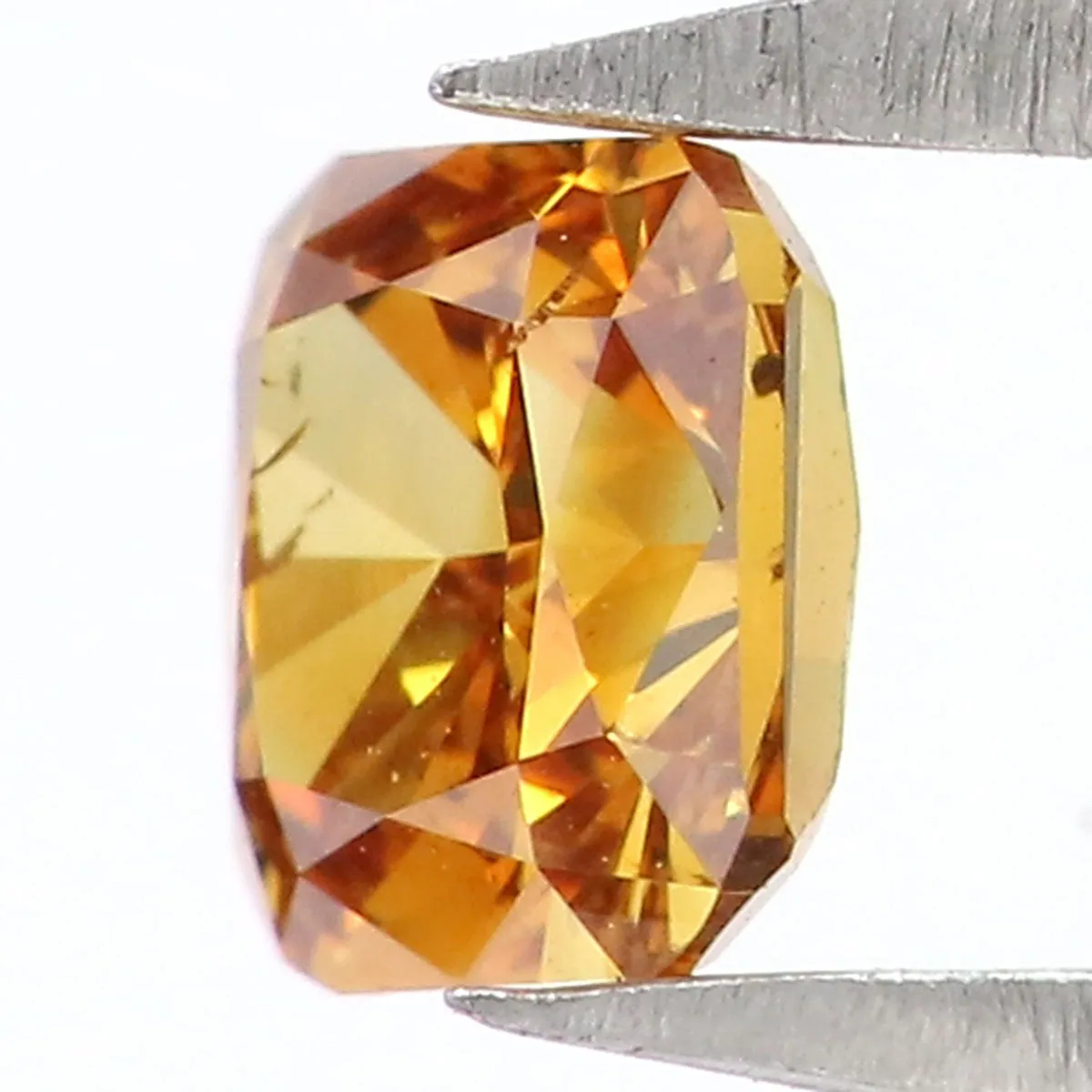 Natural Loose Cushion Diamond Yellow Brown Color 0.28 CT 3.75 MM Cushion Shape Rose Cut Diamond L8624