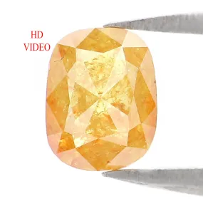 Natural Loose Cushion Yellow Color Diamond 0.93 CT 6.00 MM Cushion Shape Rose Cut Diamond L2154