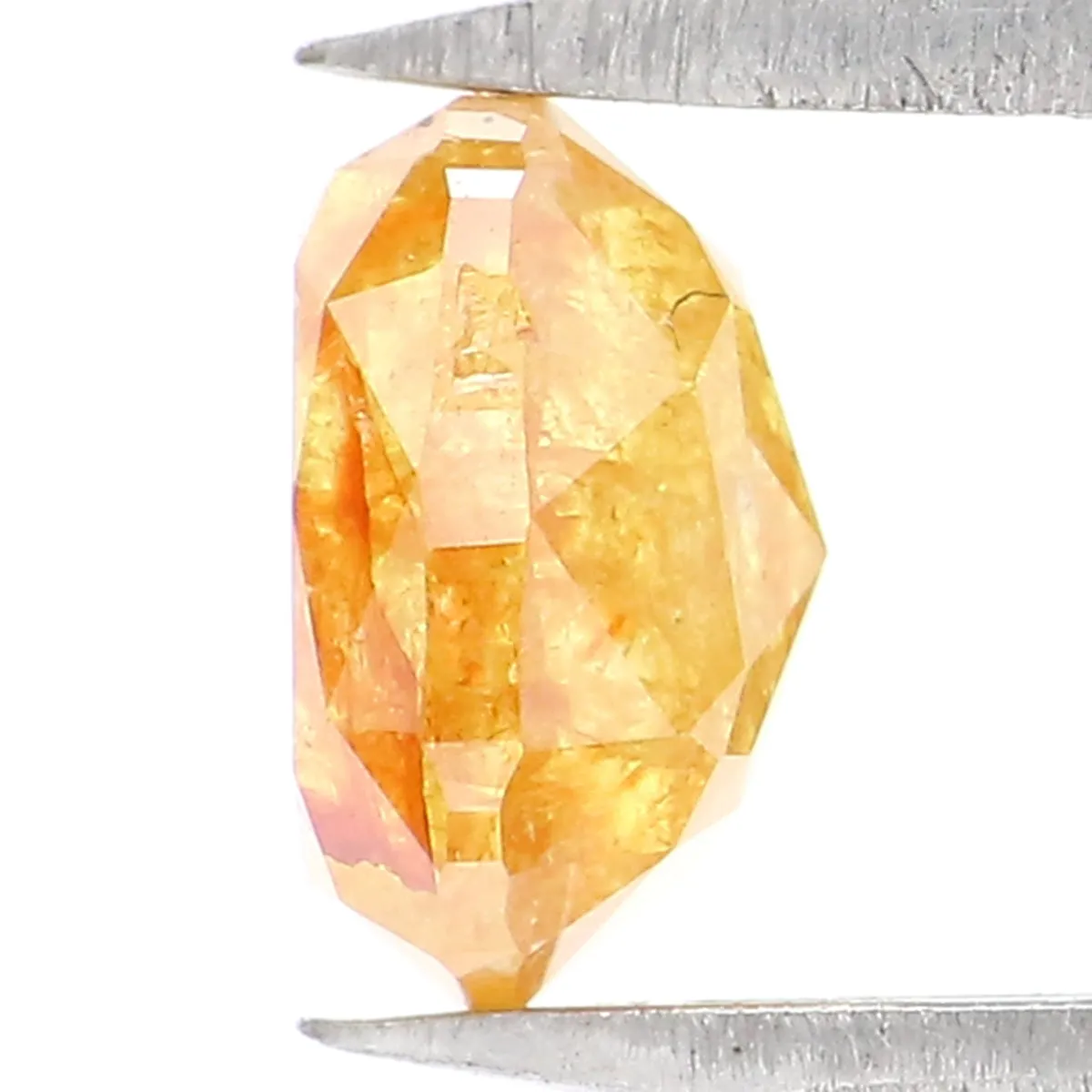 Natural Loose Cushion Yellow Color Diamond 0.93 CT 6.00 MM Cushion Shape Rose Cut Diamond L2154