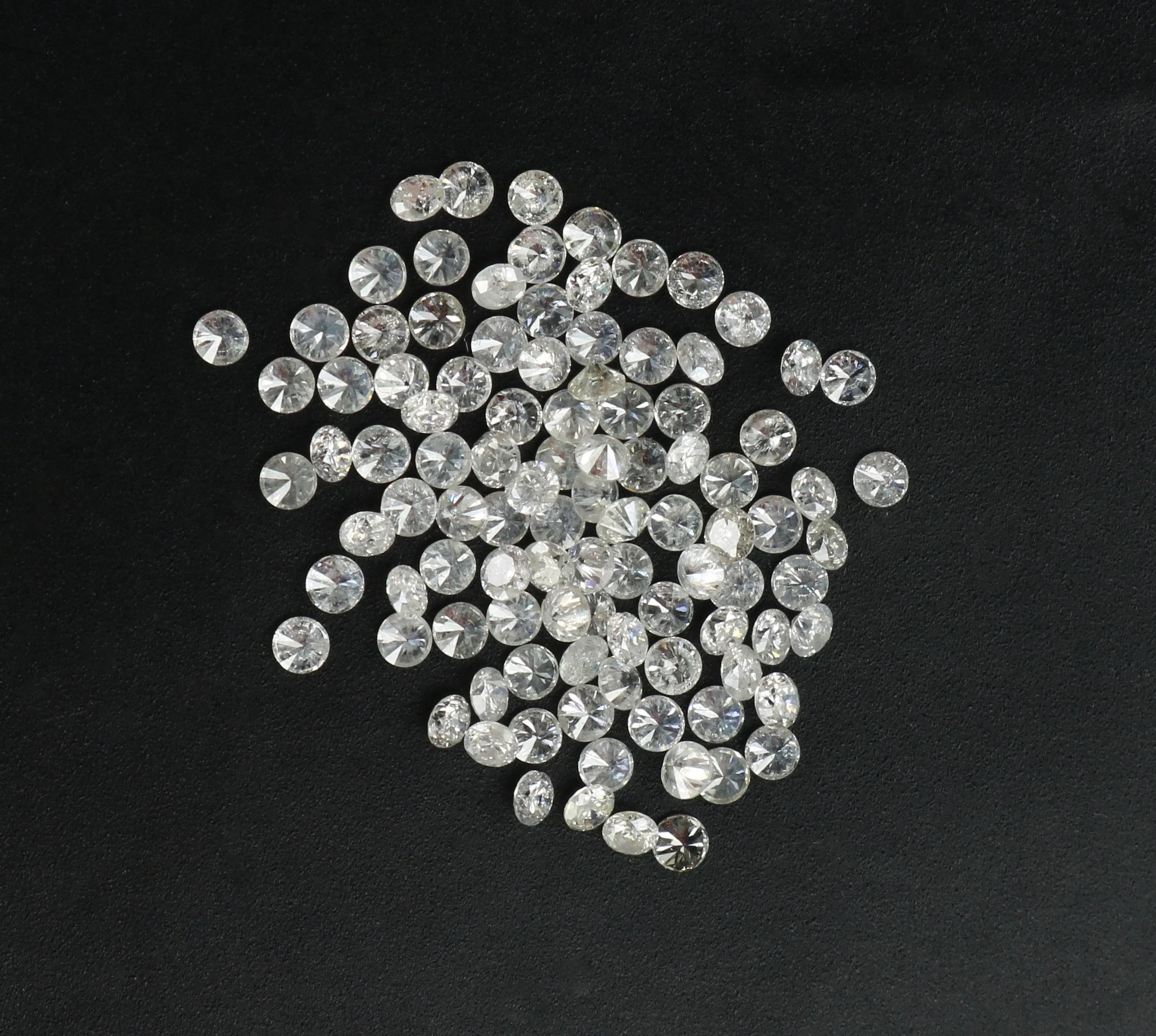 Natural Loose Diamond Brilliant Round G H White Color I1 I3 Clarity 1.25 to 1.55 MM 100% REAL 25 PCS Q06