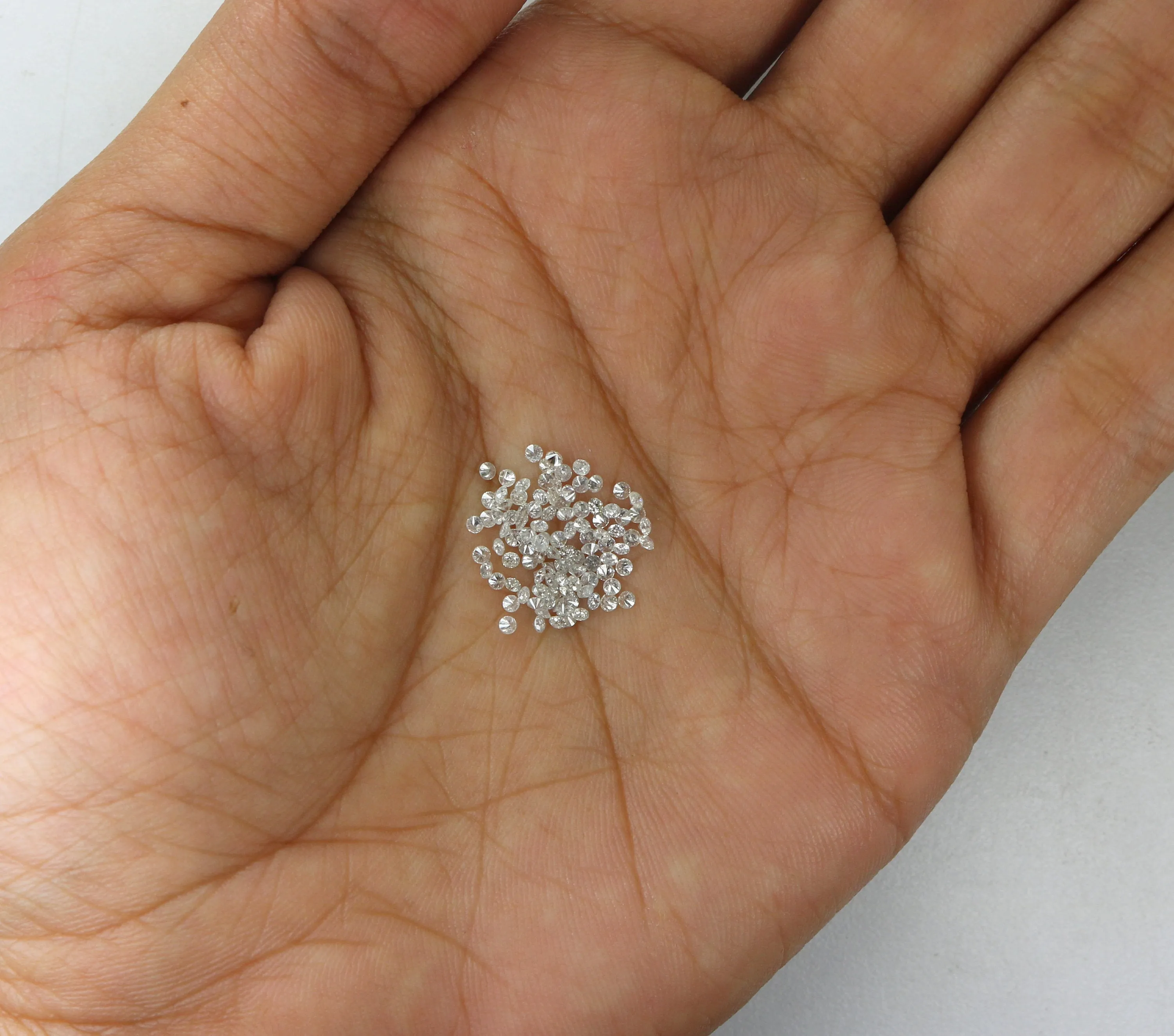 Natural Loose Diamond Brilliant Round G H White Color I1 I3 Clarity 1.25 to 1.55 MM 100% REAL 25 PCS Q06